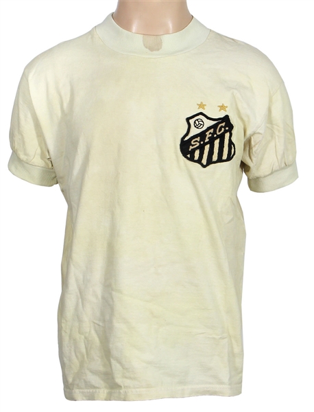 Pele 1971-1972 Santos Match Worn Jersey