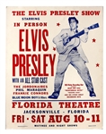 Elvis Presley Florida Theatre Concert Poster