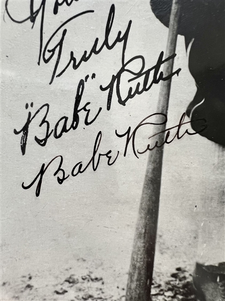 Lot Detail Babe Ruth Lou Gehrig Dual Signed Barnstorming