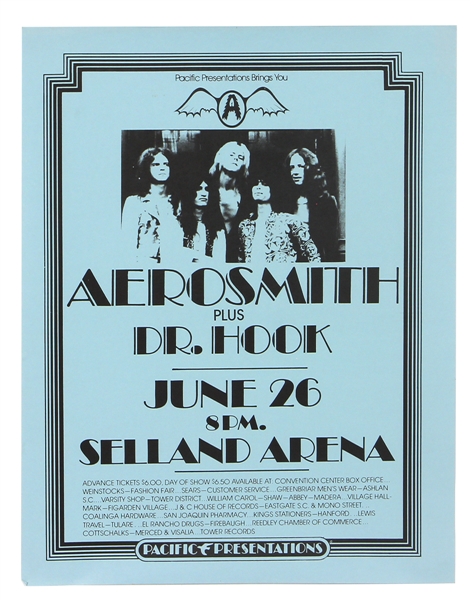 Aerosmith Live Concert Tour Dr. Hook Concert Poster