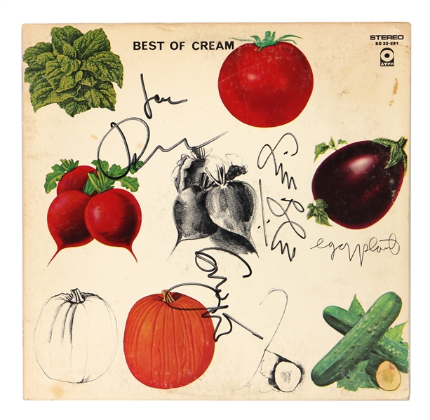 Cream Band Signed “Best of Cream” Album JSA & REAL