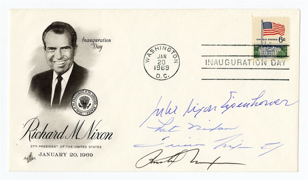 Richard Nixon and Family Signed Nixon FDC