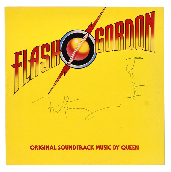 Queen Freddie Mercury & Brian May Signed “Flash Gordon” Album (JSA)