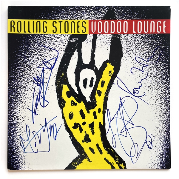 The Rolling Stones Incredible Band Signed “Voodoo Lounge” Album (REAL)