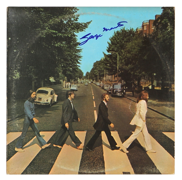 George Martin Signed “Abbey Road” Album (REAL)