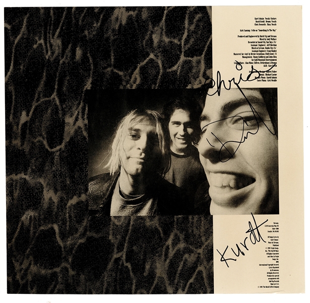 Nirvana Band Signed “Nevermind” Album Insert (REAL)