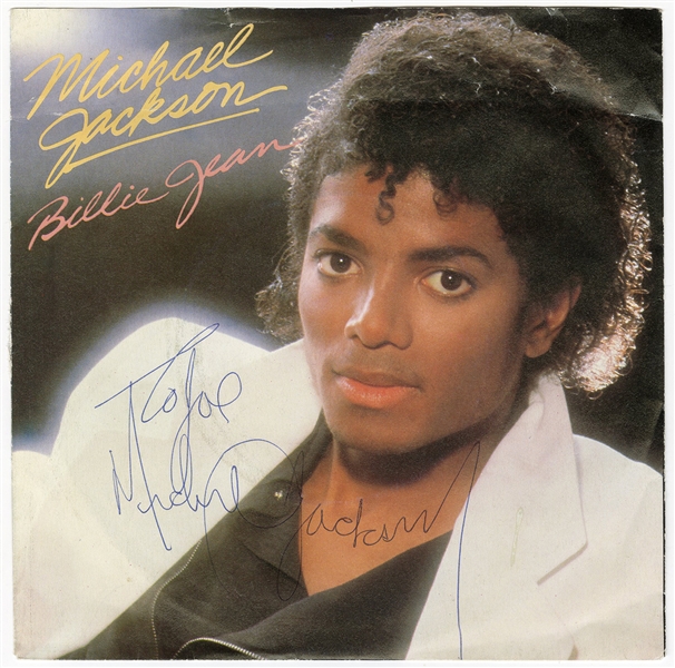 Michael Jackson Signed “Billie Jean” 7-Inch (JSA)