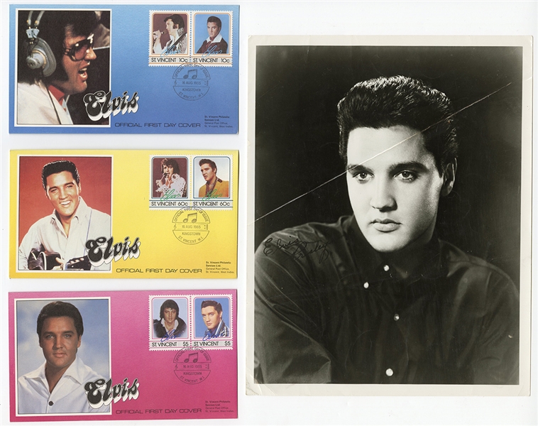 Lot of Elvis Presley Official St. Vincent First Day Covers