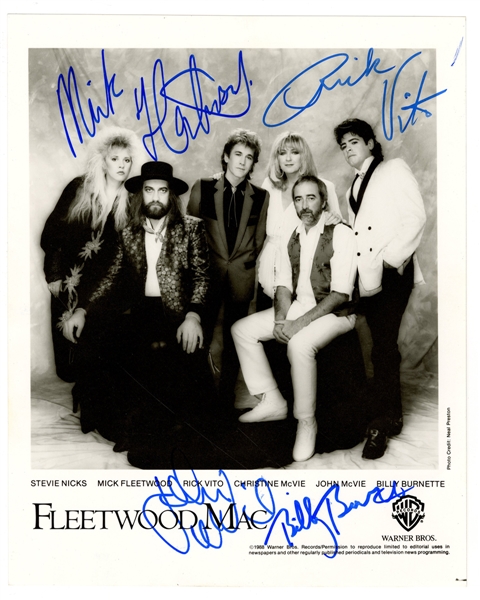 Fleetwood Mac Band Signed Photograph (No Stevie Nicks)