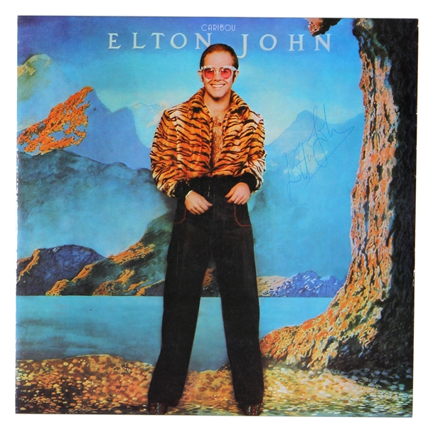 Elton John Signed “Caribou” Album (JSA & REAL)