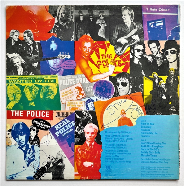 The Police Vintage Signed Original “Outlandos d’Amour” Album (REAL)