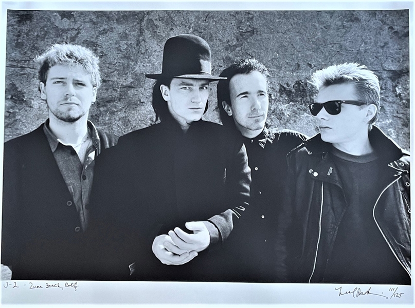 Neil Preston U2 Zuma Beach 111/125 Limited Edition Print Signed by Neil Preston