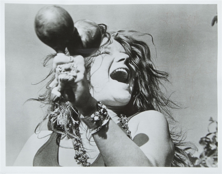 Janis Joplin Extremely Rare Signed Photograph (REAL)
