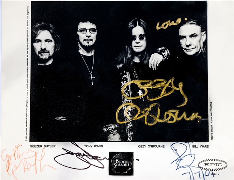 Black Sabbath Band Signed Photograph (JSA)