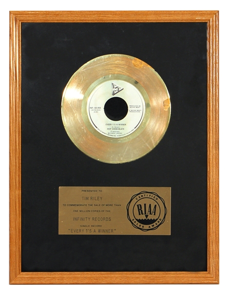 Hot Chocolate “Every 1’s A Winner” RIAA Record Award