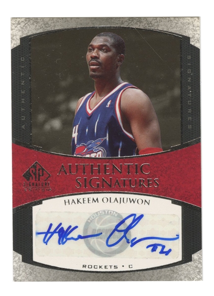 2005-06 Upper Deck SP #AS-HO Hakeem Olajuwon Autograph Card