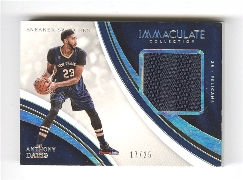 2016-17 Immaculate #SS-AD Anthony Davis Sneaker Swatches (#17/25)