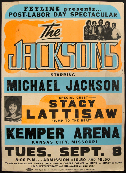 Michael Jackson/Jackson 5 Cardboard Concert Poster