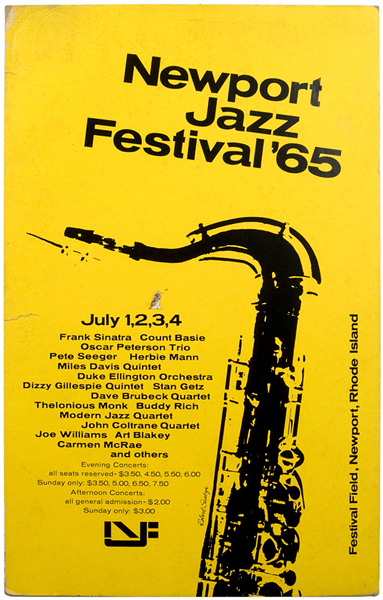 Frank Sinatra 1965 Newport Jazz Festival Concert Poster