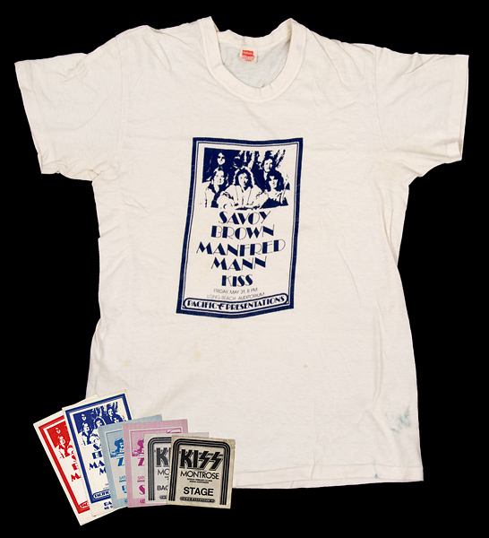 Lot Detail - Kiss 1974 T-Shirt and BSP Collection