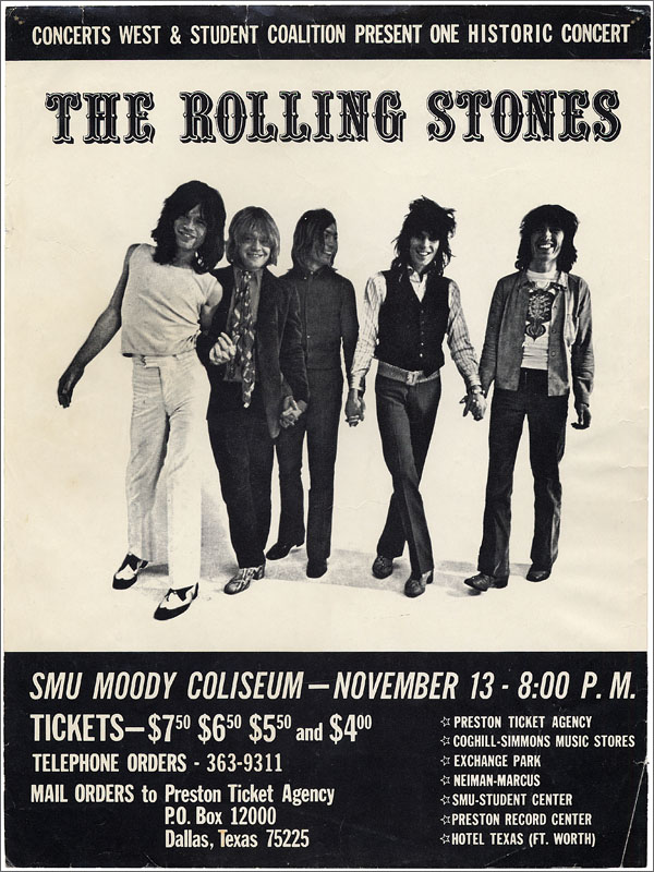 Lot Detail - Rolling Stones Concert Handbill Collection