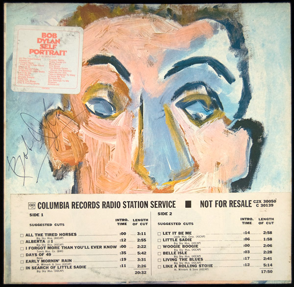 Bob Dylan Signed "Self-Portrait" Album