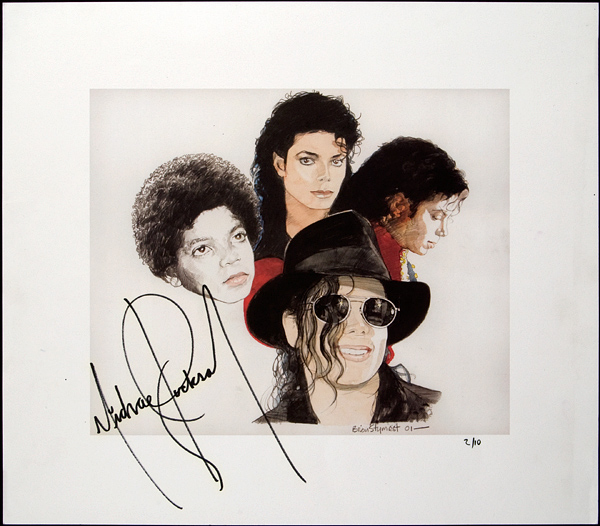 Lot Detail - Michael Jackson Signed Lithograph