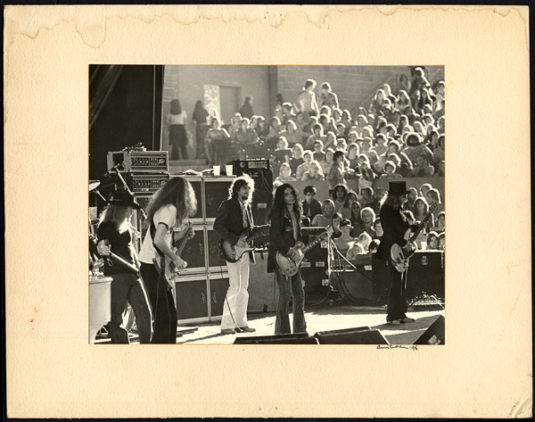 Lynyrd Skynyrd Original Photograph Signed by Photographer