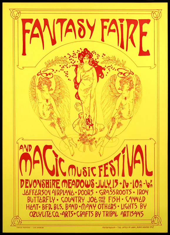 Lot Detail - The Doors Fantasy Faire Concert Poster