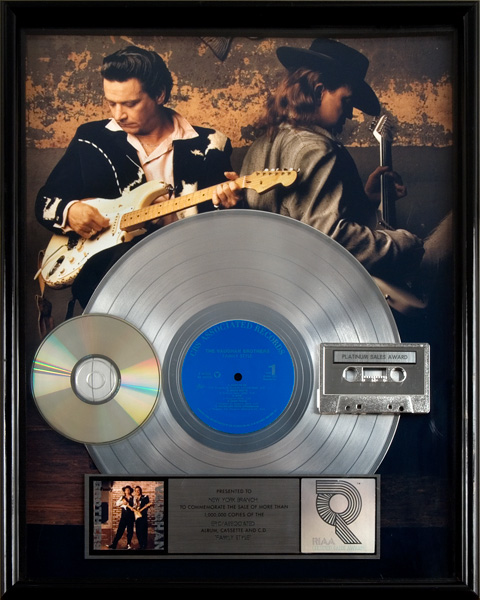 Vaughan Brothers “Family Style” Platinum Record Award 