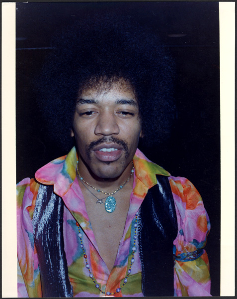 Jimi Hendrix Vintage Stamped Photograph by Roberto Rabanne