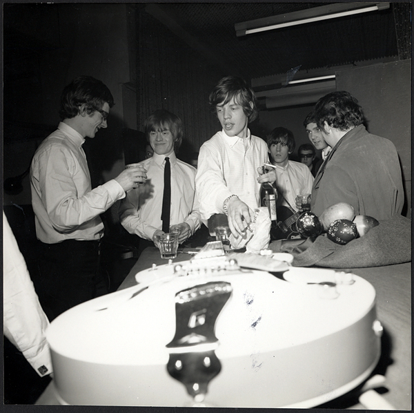 Rolling Stones Vintage Stamped Photograph by Roberto Rabanne