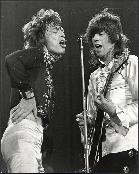 Lot Detail Mick Jagger And Keith Richards 1970 Vintage Stamped Photograph 7637