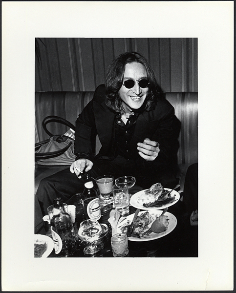 John Lennon 1974 "Sgt. Pepper" Broadway Premiere Vintage Stamped Photograph by Dagmar Schwelle