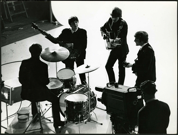 Beatles 1964 Vintage Stamped Photograph