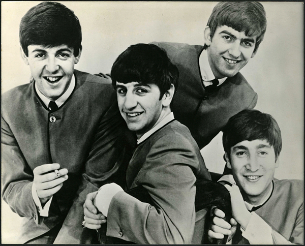 The Beatles 1963 Vintage Stamped Photograph