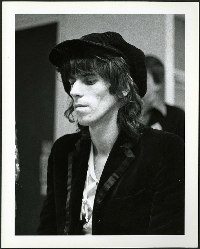 Lot Detail - Keith Richards Vintage Stamped Photograph by Roberto Rabanne