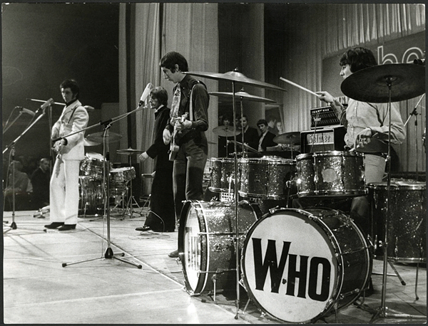 The Who 1968 "Beat Club" Vintage Stamped Photograph by Friedhelm von Estorf