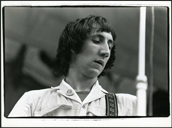 Pete Townshend 1969  "Isle of Wight Music Festival" Vintage Stamped Photograph by Amalie R. Rothschild