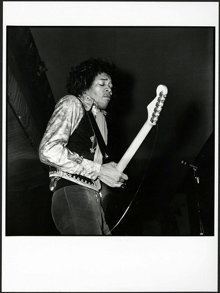 Jimi Hendrix 1967 "Star Club" Vintage Stamped Photograph by Gunter Zint