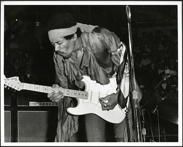 Lot Detail - Jimi Hendrix 1969 "L.A. Forum" Vintage Stamped Photograph ...