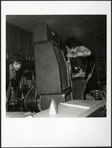 Jimi Hendrix 1967 "Star Club" Vintage Stamped Photograph by Gunter Zint