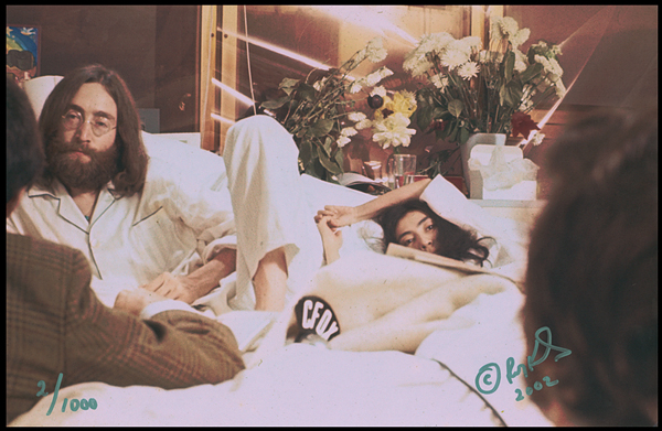 John Lennon & Yoko Ono 1969 "Montreal Bed-In" Limited Edition Photograph by Roy Kerwood