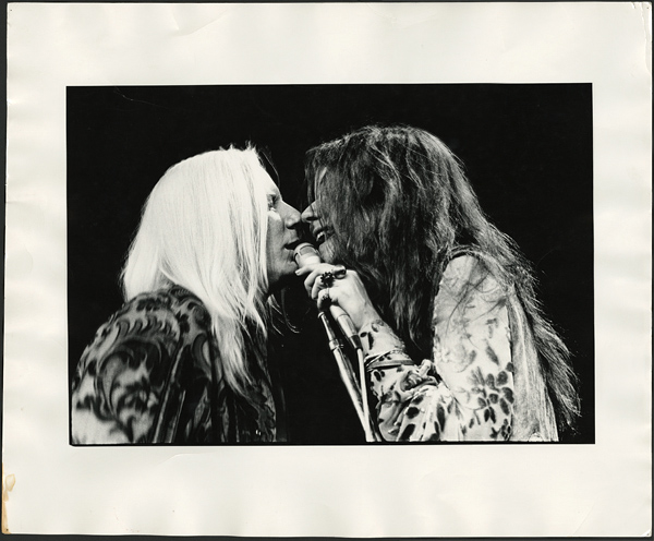 Janis Joplin and Johnny Winter Vintage Photograph