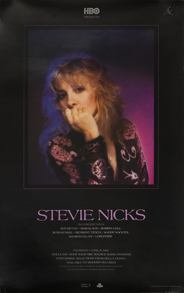 Stevie Nicks 1982 HBO Concert Poster