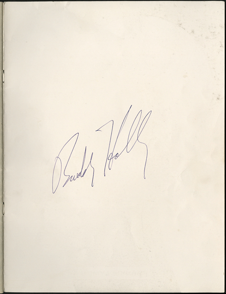 Buddy Holly Signed "Alan Freed Presents The Big Beat" Program Also Signed by Alan Freed