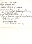 John Lennon Original Handwritten Working Lyrics for the Recorded Song "Rock and Roll People"