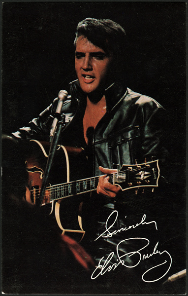 Elvis Presley Singer TV Special Postcard