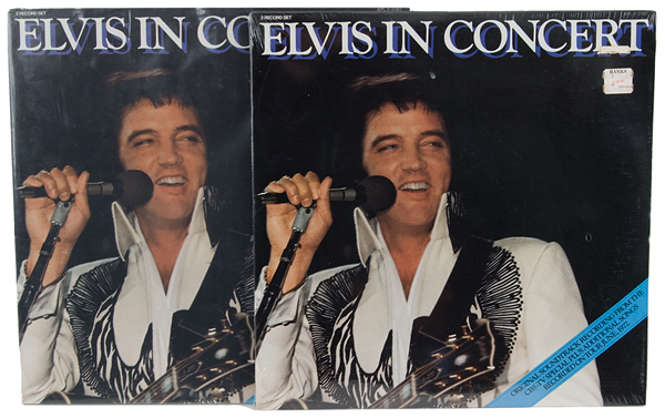 Elvis Presley "Elvis In Concert" Album 2 Record Set (2)