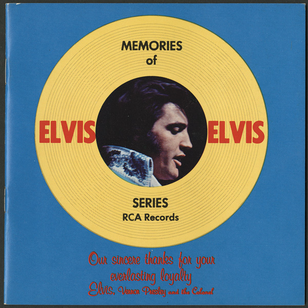 "Memories of Elvis" RCA Photo Album Booklet (2)